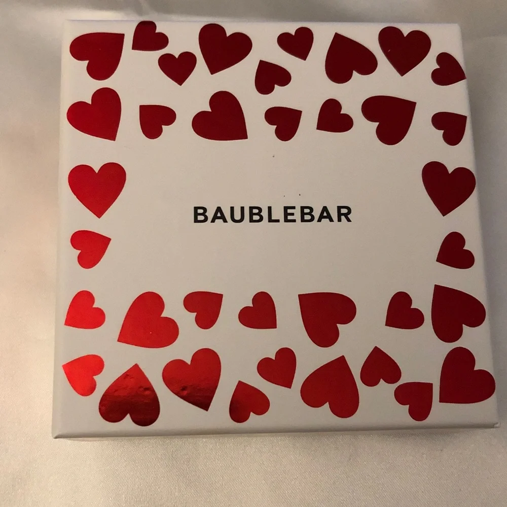 BaubleBar Berry Dip Bliss Triple Drop Strawberry Earrings Crystal Accents NIB - Picture 11 of 12